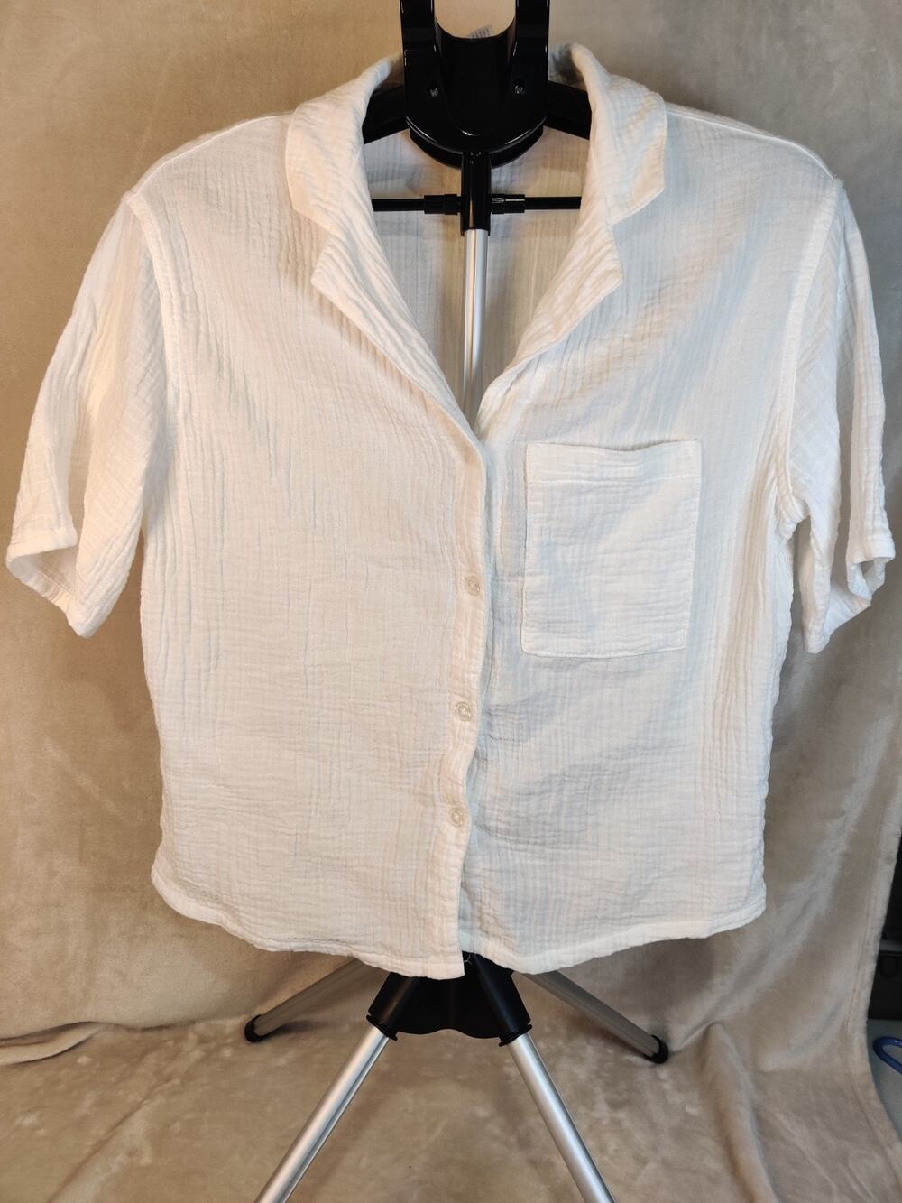 Vintage Stars Above Women's Size XS Collared Shirt Button Up Cottage Core